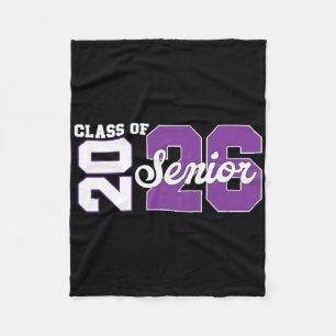 Cl Of 2026 Senior 2026 Back To School 2026 And Gra Fleece Blanket