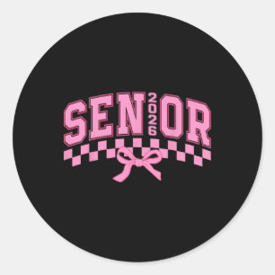 Cl Of 2026 Senior 2026 Back To School Graduation 2 Classic Round Sticker