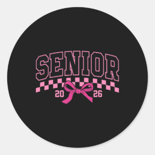 Cl Of 2026 Senior 2026 Back To School Graduation 2 Classic Round Sticker