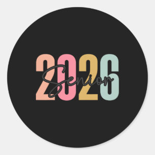 Cl Of 2026 Senior 2026 Ck To School Graduation 202 Classic Round Sticker