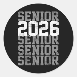 Cl Of 2026 Senior 2026 Last Day Of School 2026 Gra Classic Round Sticker