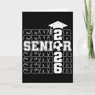 Cl Of 2026 Senior 2026 Soccer Seniors Graduation  Card