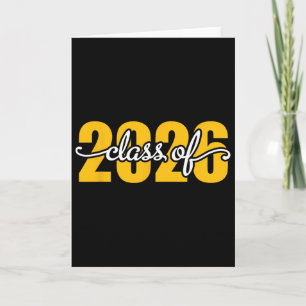 Cl Of 2026 Senior 26 High School Graduation Black Card