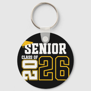 Cl Of 2026 Senior 26 High School Graduation Black Key Ring