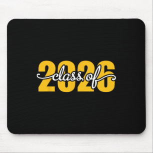 Cl Of 2026 Senior 26 High School Graduation Black Mouse Pad