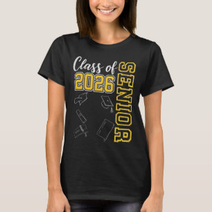 Cl Of 2026 Senior 26 High School Graduation Black- T-Shirt