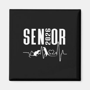 Cl Of 2026 Senior Animal Themed Pet Rat Heartbeat Magnet