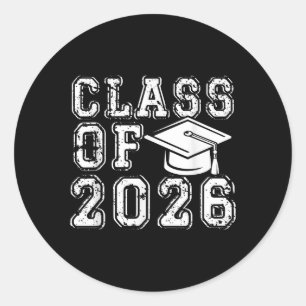 Cl Of 2026 Senior Back To School Graduation 2026 Classic Round Sticker