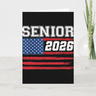 Cl Of 2026 Senior Ck To School American Flag Gradu Card