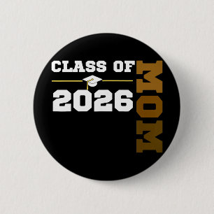 Cl Of 2026 Senior Cl Grad Proud Mum Melanin Colour 6 Cm Round Badge