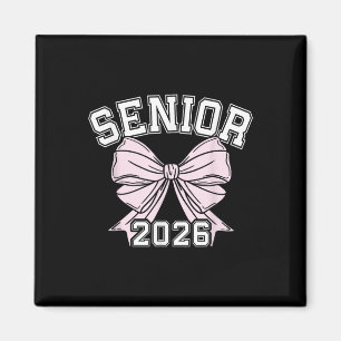 Cl Of 2026 Senior Coquette Bow Aesthetic  Magnet
