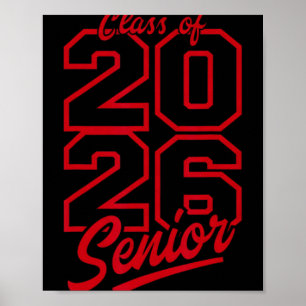 Cl Of 2026 Senior Graduation High School Seniors Poster