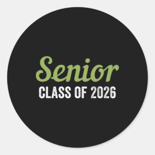 Cl Of 2026 Senior Graduation, Senior Cl Of 2026 Gr Classic Round Sticker