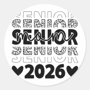 Cl Of 2026 Senior Graduation Year Classic Round Sticker