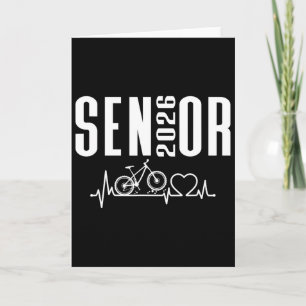 Cl Of 2026 Senior Mountain Biking Themed Heartbeat Card