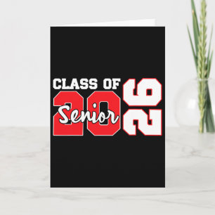 Cl Of 2026 Senior Retro Graduation 2026 First Day Card