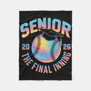 Cl Of 2026 Senior Softll The Final Inning  Fleece Blanket