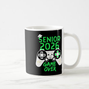 Cl Of 2026 Senior Video Game Over School Gamer Gre Coffee Mug