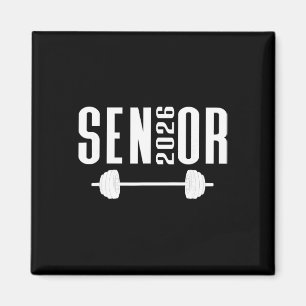 Cl Of 2026 Senior Weightlifting Team Gym Barbell W Magnet