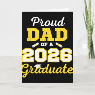 Cl Of 2026 Shirt Proud Dad Of A 2026 Graduate Card
