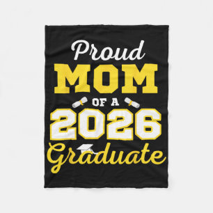 Cl Of 2026 Shirt Proud Mum Of A 2026 Graduate Fleece Blanket