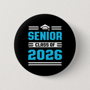 Cl Of 2026 Shirt Senior College High School Gradua 6 Cm Round Badge