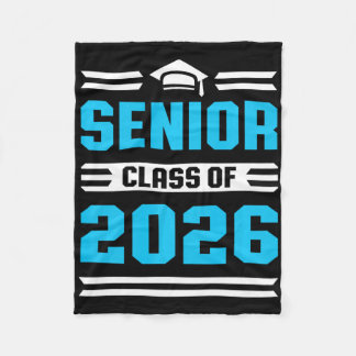 Cl Of 2026 Shirt Senior College High School Gradua Fleece Blanket