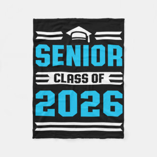 Cl Of 2026 Shirt Senior College High School Gradua Fleece Blanket