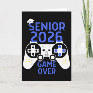 Cl Of 2026 Shirt Senior Video Game Over School Gam Card