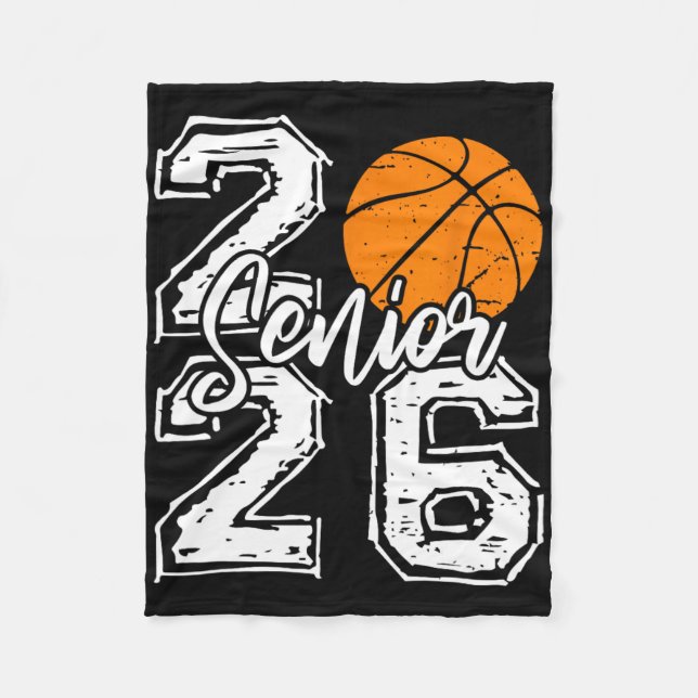 Cl Of 2026 Sketll Senior 2026 Ck To School Funny  Fleece Blanket (Front)