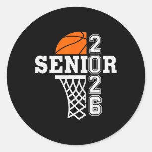 Cl Of 2026 Sketll Senior 26 Player Team Graduation Classic Round Sticker