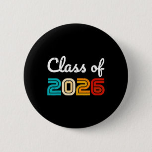 Cl Of 2026 Tee Vintage Graduation School Future Gr 6 Cm Round Badge