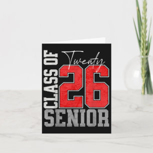 Cl Of 2026 Twenty 26 Graduation Senior 2026  Card