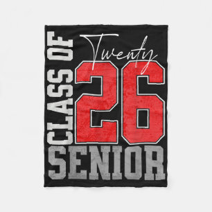 Cl Of 2026 Twenty 26 Graduation Senior 2026 Fleece Blanket