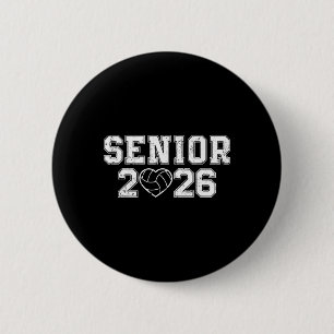 Cl Of 2026 Volleyball Graduation Cl Of 2026 Senior 6 Cm Round Badge