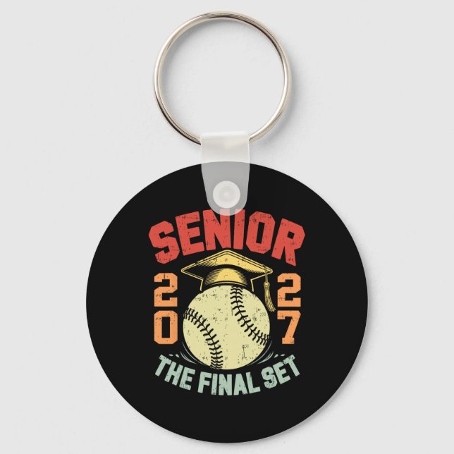 Cl Of 2027 Senior Softll The Final Set Graduation  Key Ring (Front)