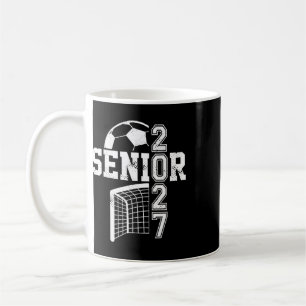 Cl Of 2027 Soccer Senior 27 Player Team Graduation Coffee Mug