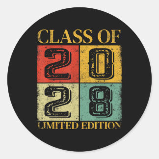 Cl Of 2028  Classic Round Sticker
