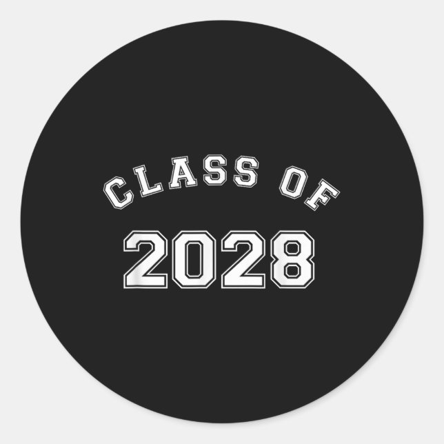 Cl Of 2028  Classic Round Sticker (Front)