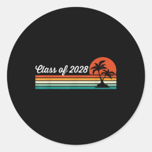 Cl Of 2028 Classic Round Sticker
