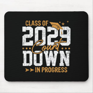 Cl Of 2029 Count Down Graduating Fun First Day 8th Mouse Pad