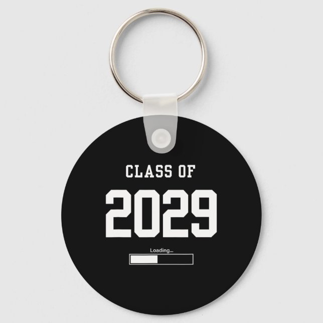 Cl Of 2029 Freshman Future Senior High School Coll Key Ring (Front)