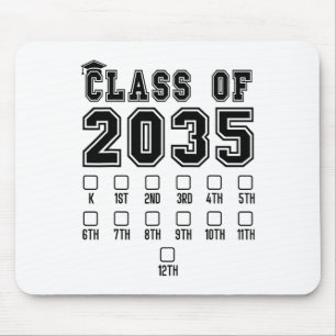 Cl Of 2035 Grow With Me First Day Of School Check  Mouse Pad
