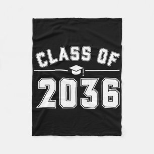 Cl Of 2036 Grow With Me First Day Of School Gradua Fleece Blanket
