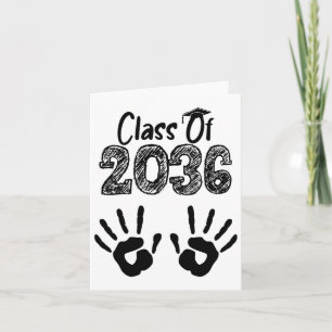 Cl Of 2036 Grow With Me Shirt Handprint On Ck Pre- Card