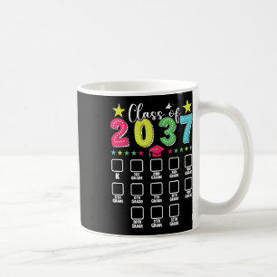 Cl Of 2037 Graduation Checklist Kindergarten 12th Coffee Mug