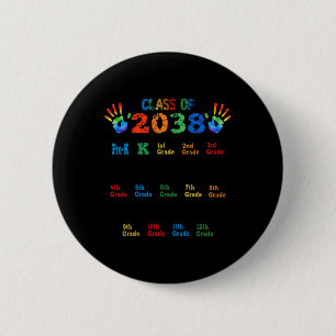 Cl Of 2038 Grow With Me Colour Handprint Pre-k 12t 6 Cm Round Badge
