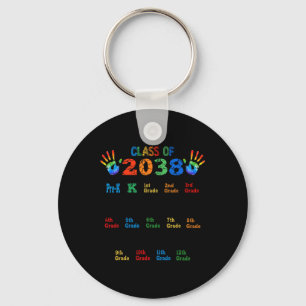 Cl Of 2038 Grow With Me Colour Handprint Pre-k 12t Key Ring