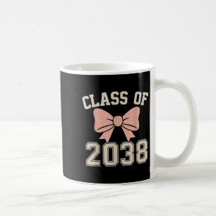 Cl Of 2038 Grow With Me Cute Bow Graduation For Ki Coffee Mug