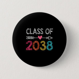Cl Of 2038 Grow With Me First Day Of School Gradua 6 Cm Round Badge
